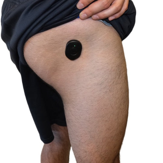 Pulse Device being used on the glutes