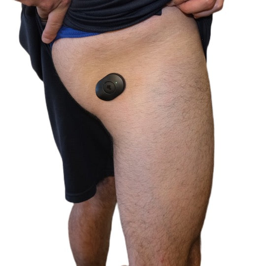 Pulse Device being used on the glutes