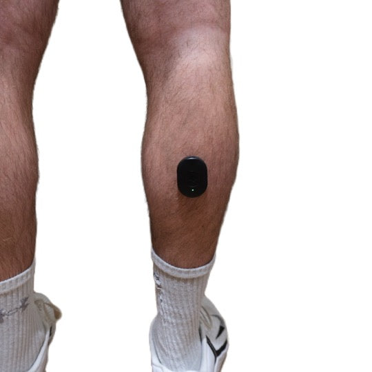 Pulse Device being used on the calf leg