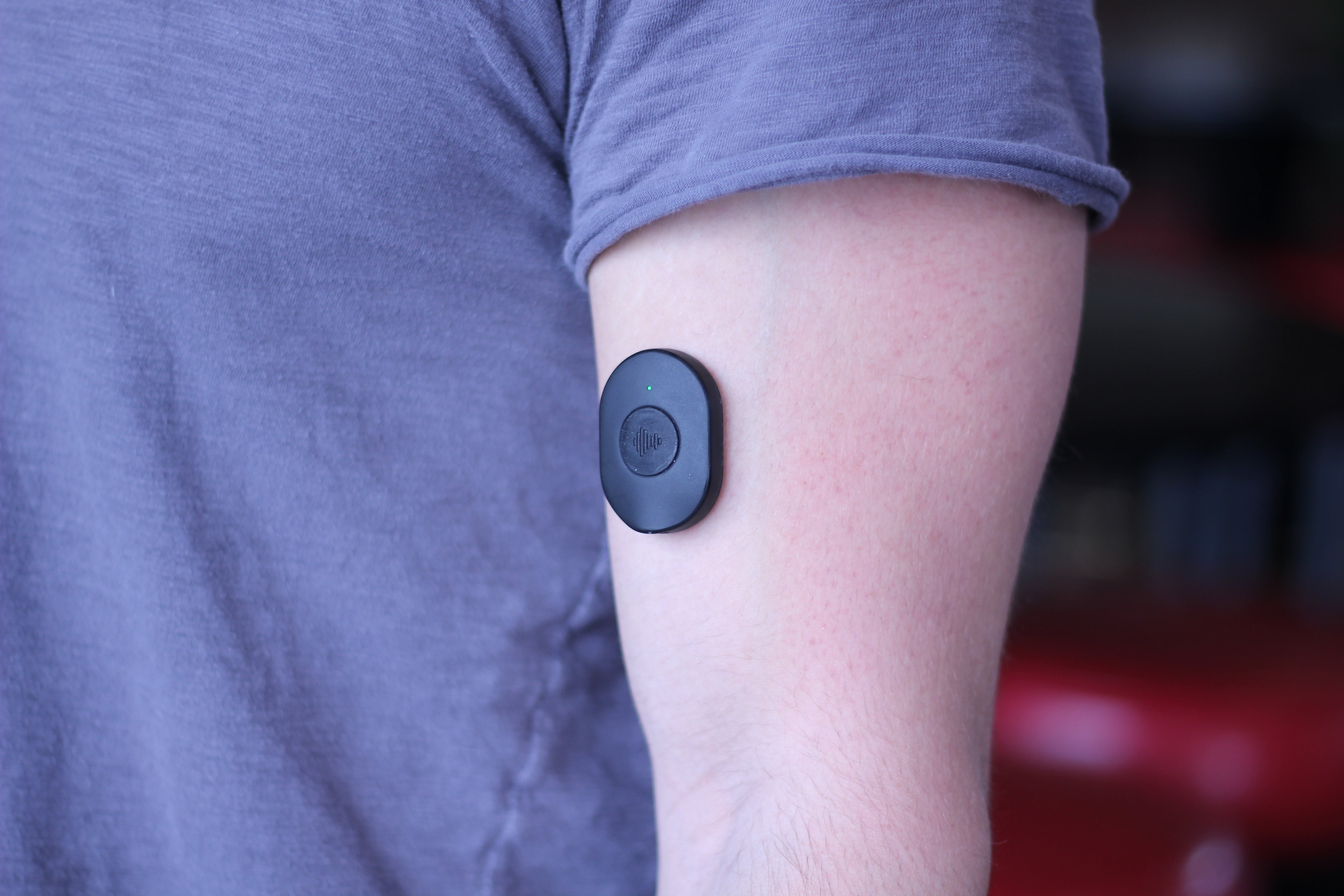 pulse device on a bicep